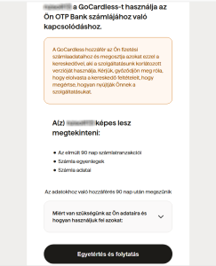 Banki kapcsolat / utalások lekérdezése